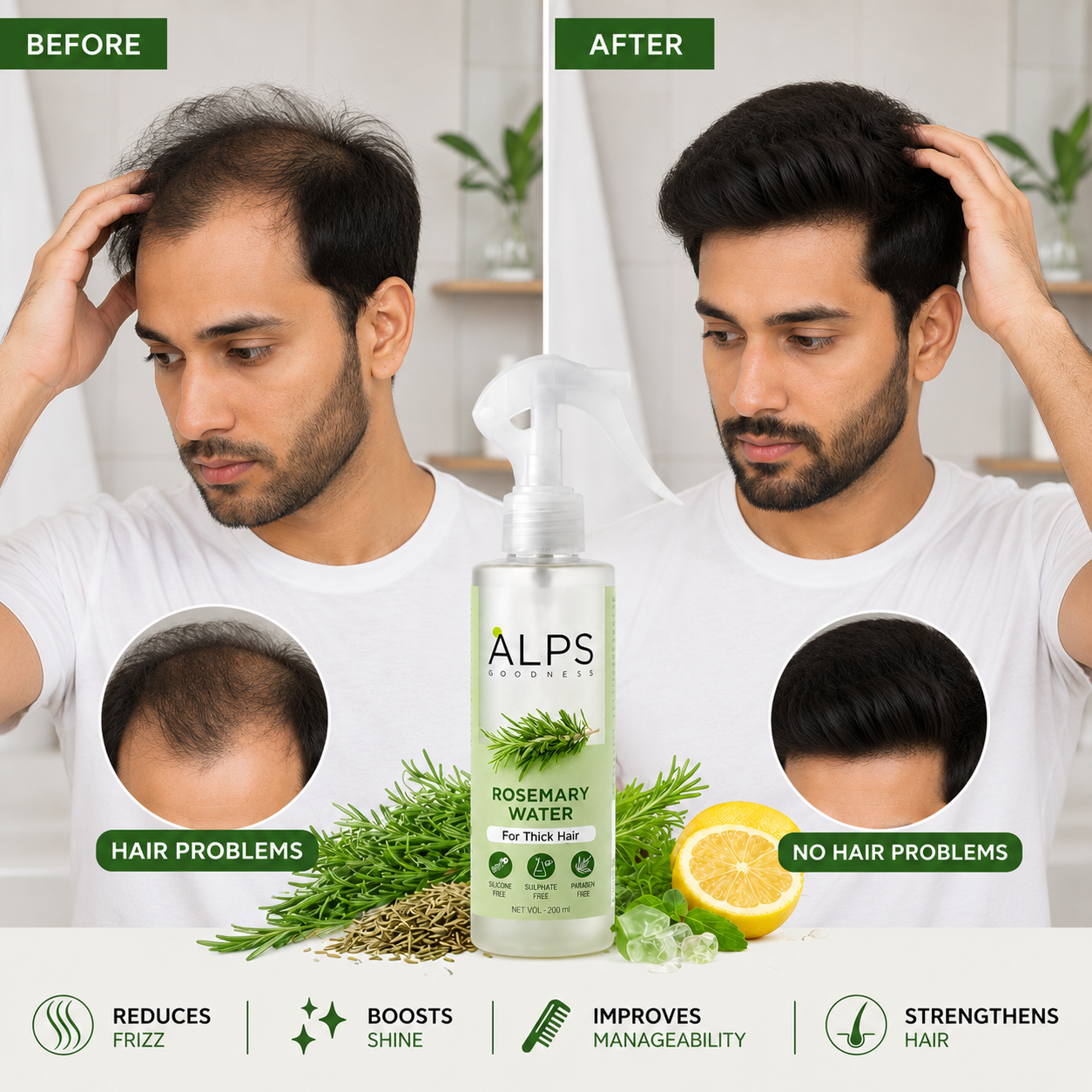 Rosemary Water Hair Spray