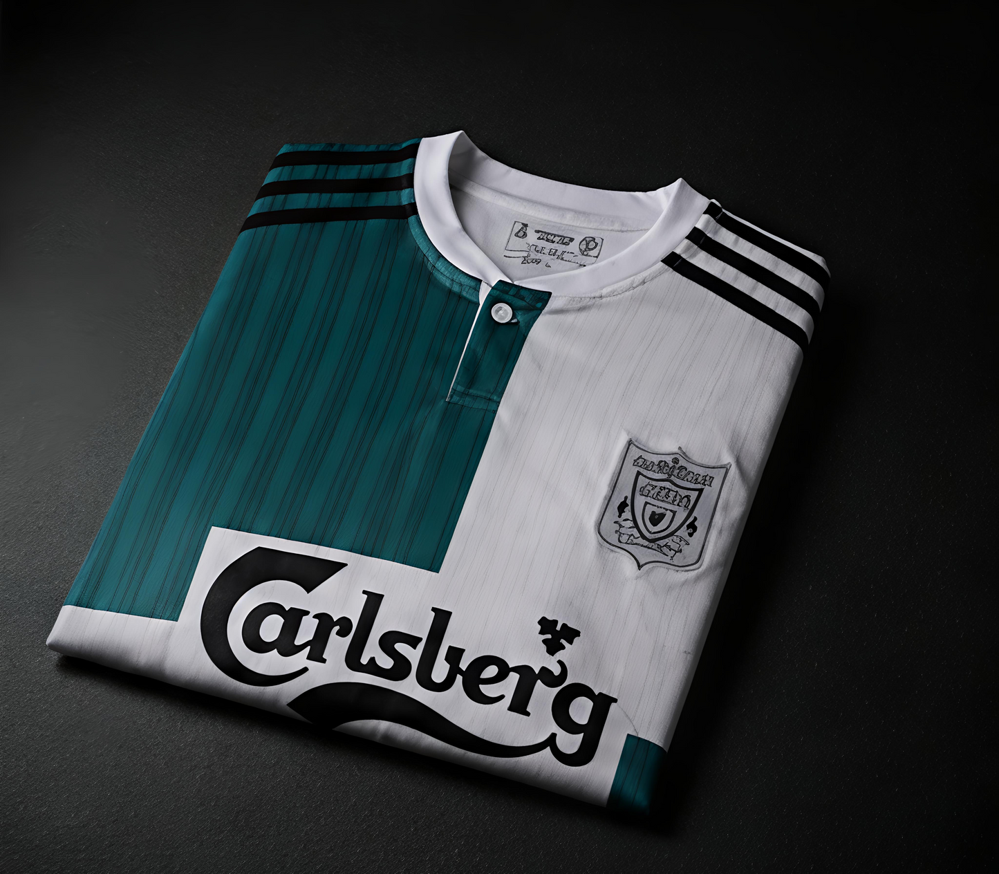 Liverpool 1995-96 Away Kit Button Type Half Sleeve