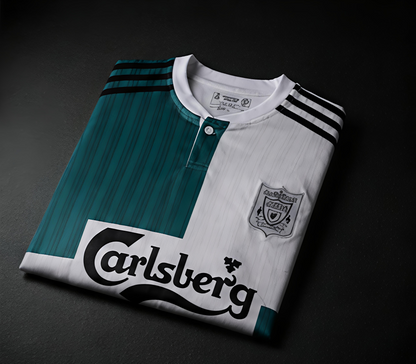 Liverpool 1995-96 Away Kit Button Type Half Sleeve