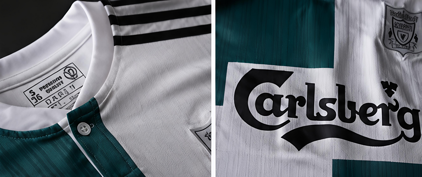 Liverpool 1995-96 Away Kit Button Type Half Sleeve