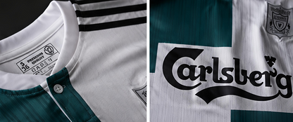 Liverpool 1995-96 Away Kit Button Type Half Sleeve