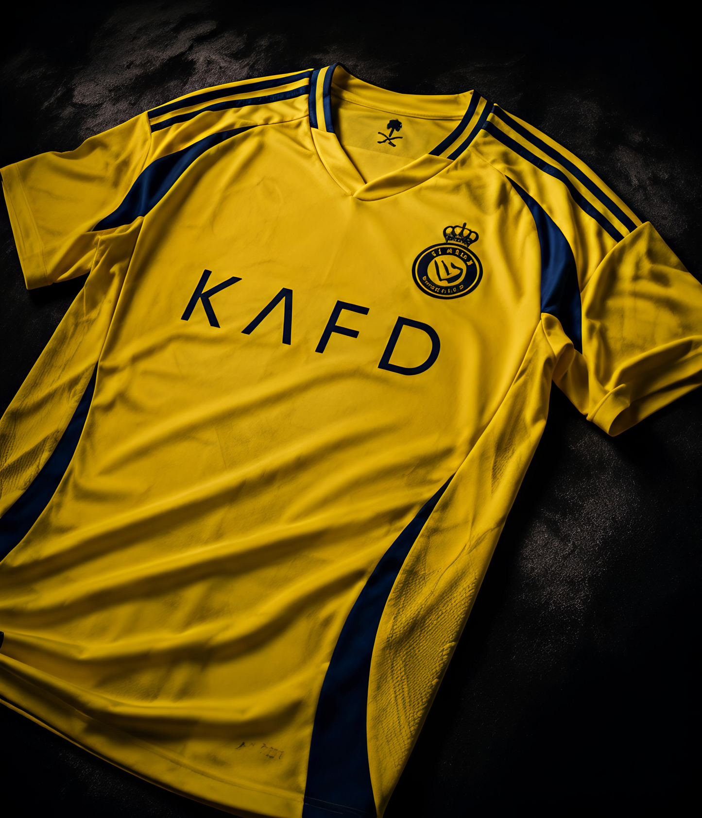 Christiano Ronaldo Al Nassr 2024 Yellow Home Jersey #cr7