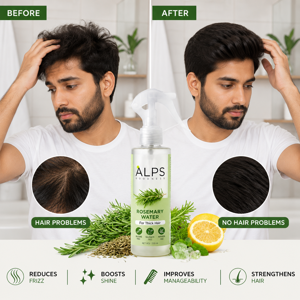 Rosemary Water Hair Spray