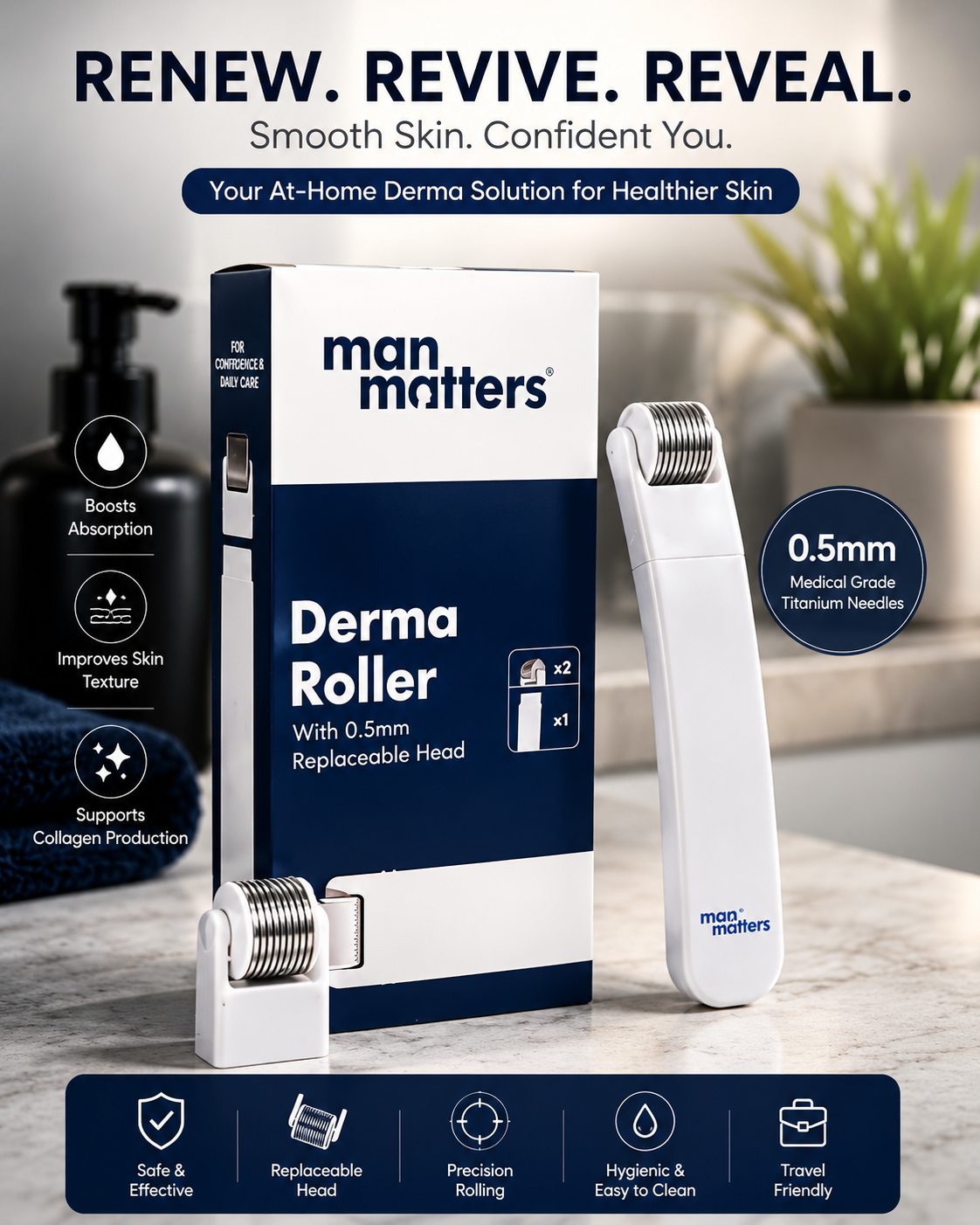 MAN MATTERS DERMA ROLLER